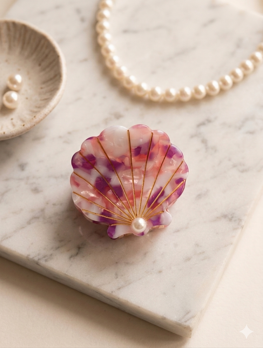 Aura Pearl Shell Clip
