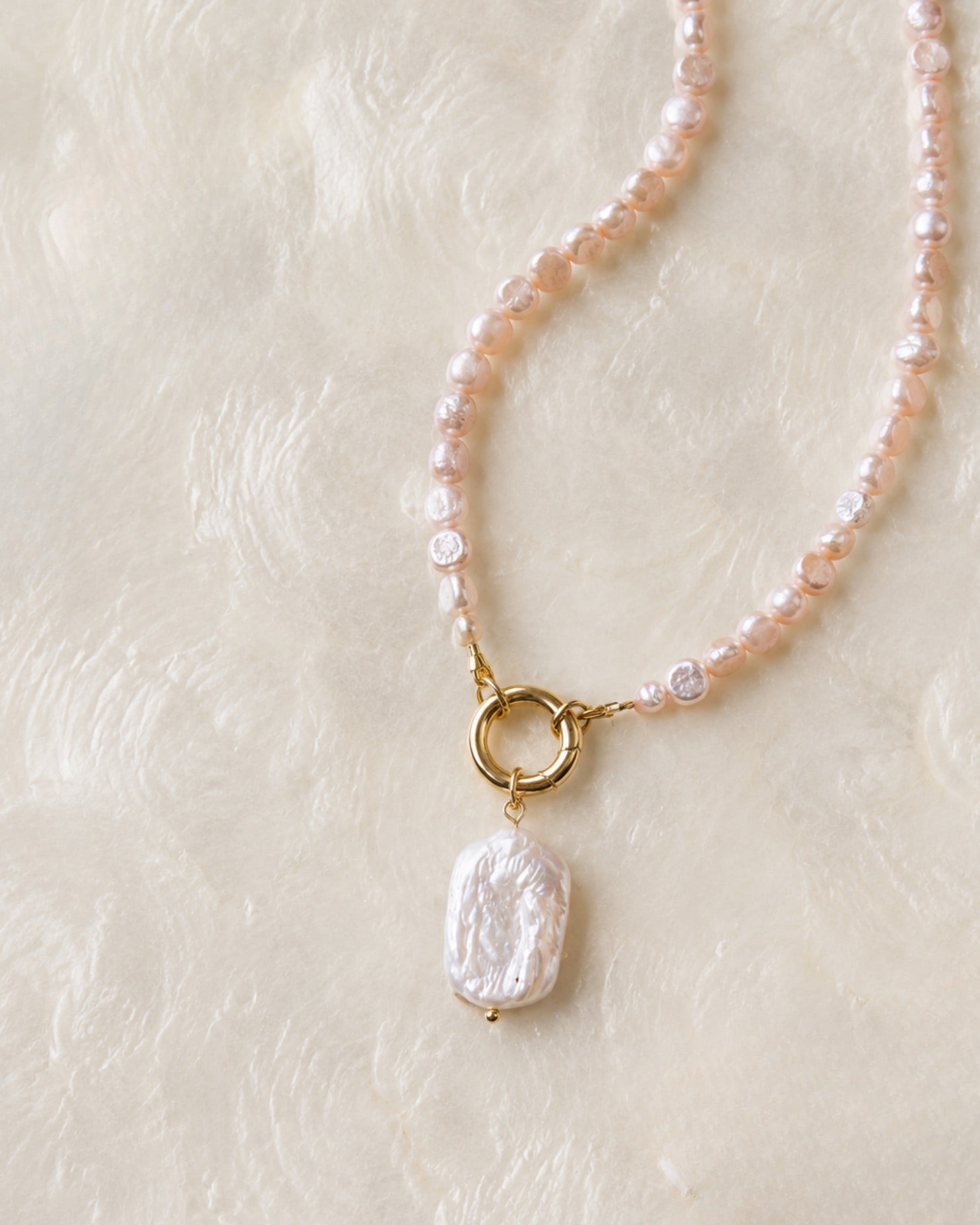 Rosé Baroque Necklace