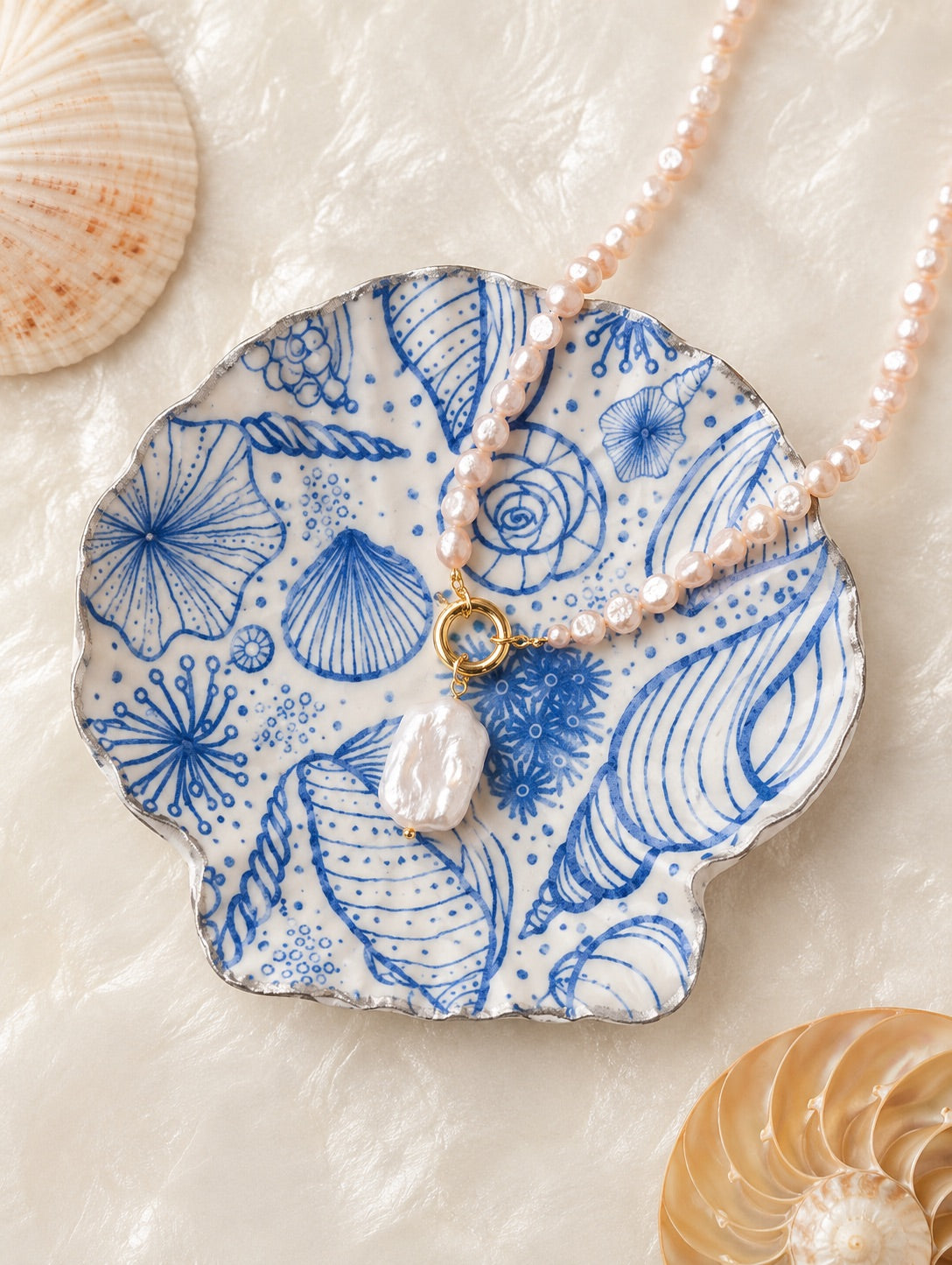 Rosé Baroque Necklace