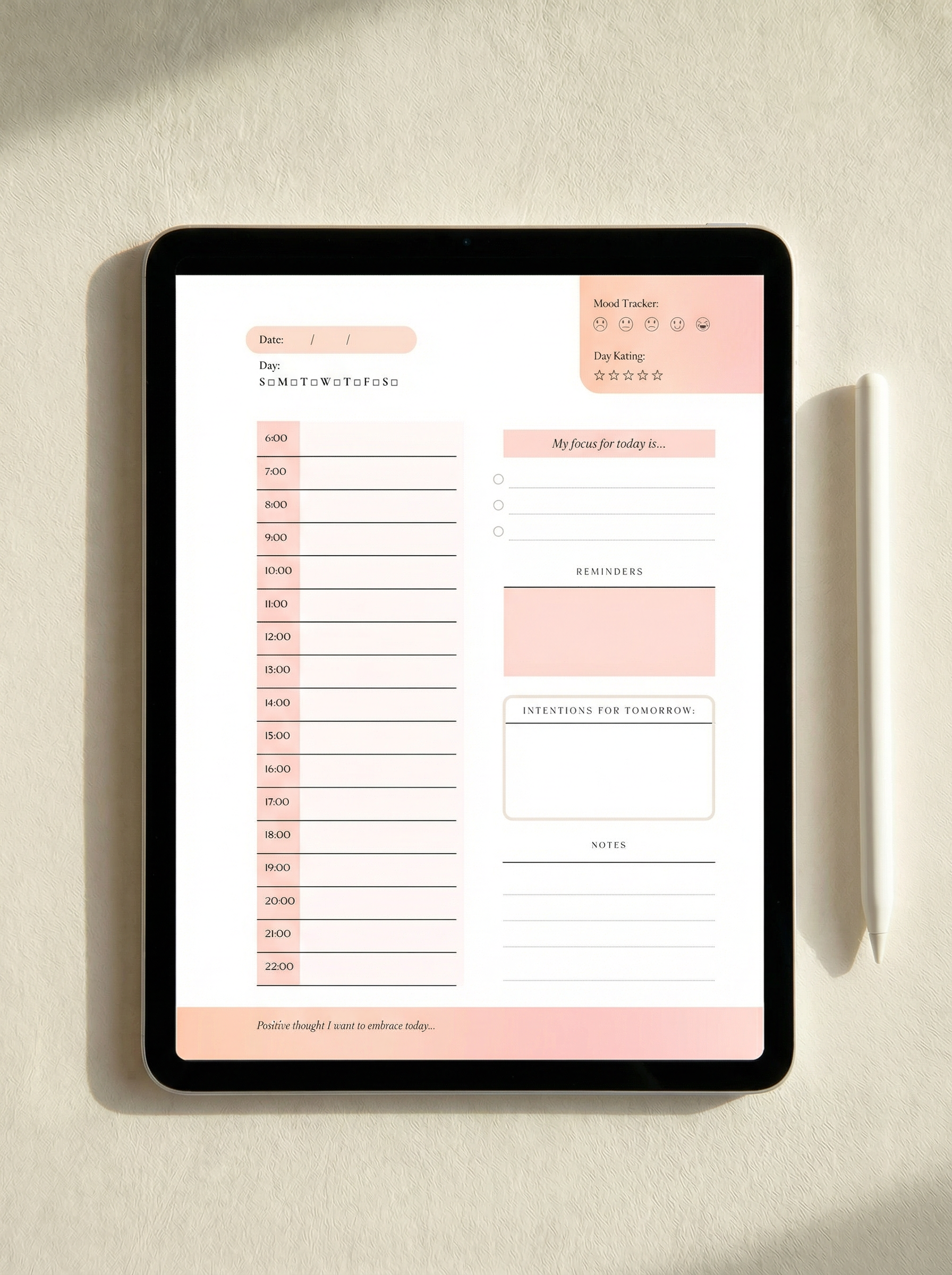 The Inner Glow Undated Planner -  Digital Download