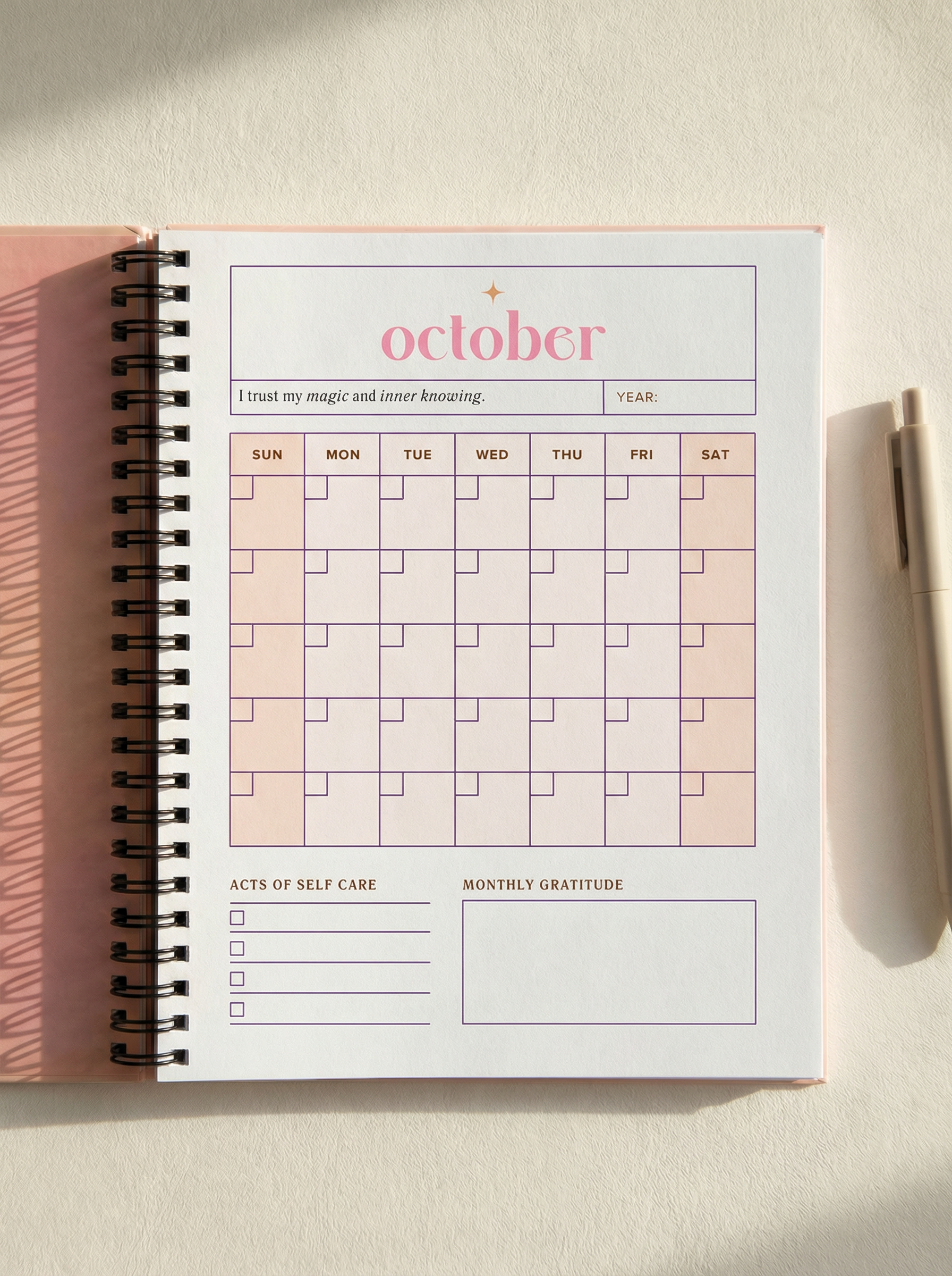 The Inner Glow Undated Planner